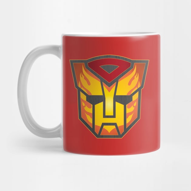 Transformers Hot Rod / Rodimus Prime G1 Autobot Logo Symbol by MiTs